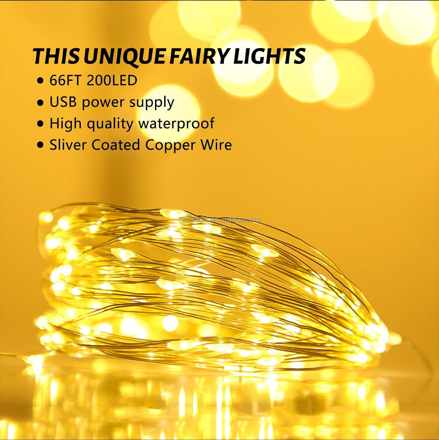 Christmas Decorative Solar USB Smart Led Curtain String Light Festoon 10m Star Led Copper Wire String Lights Outdoor