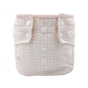 Factory custom Wholesale Customized 100% Organic Cotton Washable Reusable Baby Cloth Diapers