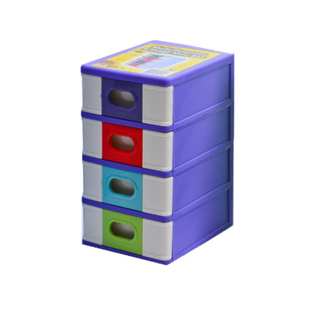 Top Wholesales Durable Quality Storage Essential 3 - 5 Tiers Plastic Mini Drawers Table Top Drawers for Small and Light Item