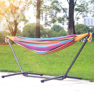 Easy installation outdoor garden camping hammock swing chair with Steel Stand and Carrying bag