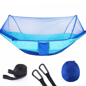 wholesale outdoor  Nylon Parachute Camping Portable Hammock with mosquito net Quick opening without installation