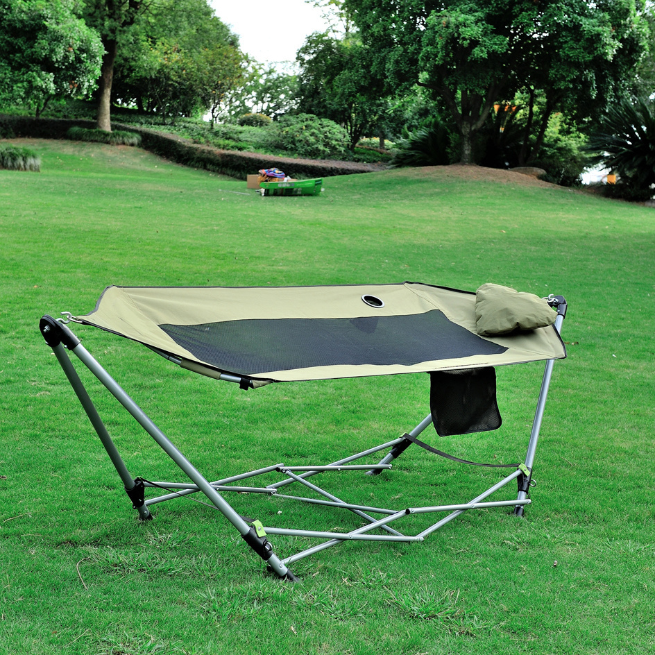 Customized Outdoor Camping Hammock Foldable Portable Hammock with Stand