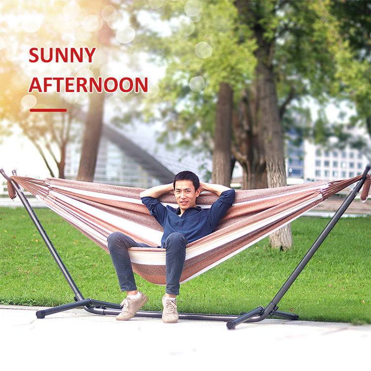 hammock swing Outdoor multi person Camping Hammock Portable Polyester Hammock frame With Stand BestSuppliers