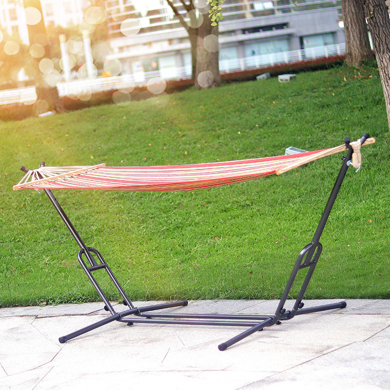 hammock swing Outdoor multi person  Camping Hammock Portable Polyester Hammock frame With Stand