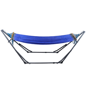 3 In 1 Outdoor Portable Hook Double Hanging Hammock Stand Hammock Swing Chair with stand With Storage Carry Bag