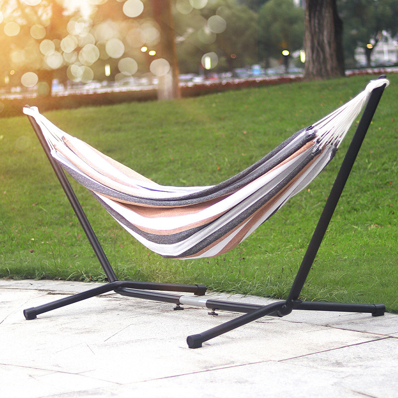 portable outdoor garden camping hanging hammock swing chair with Steel Stand and Carrying bag