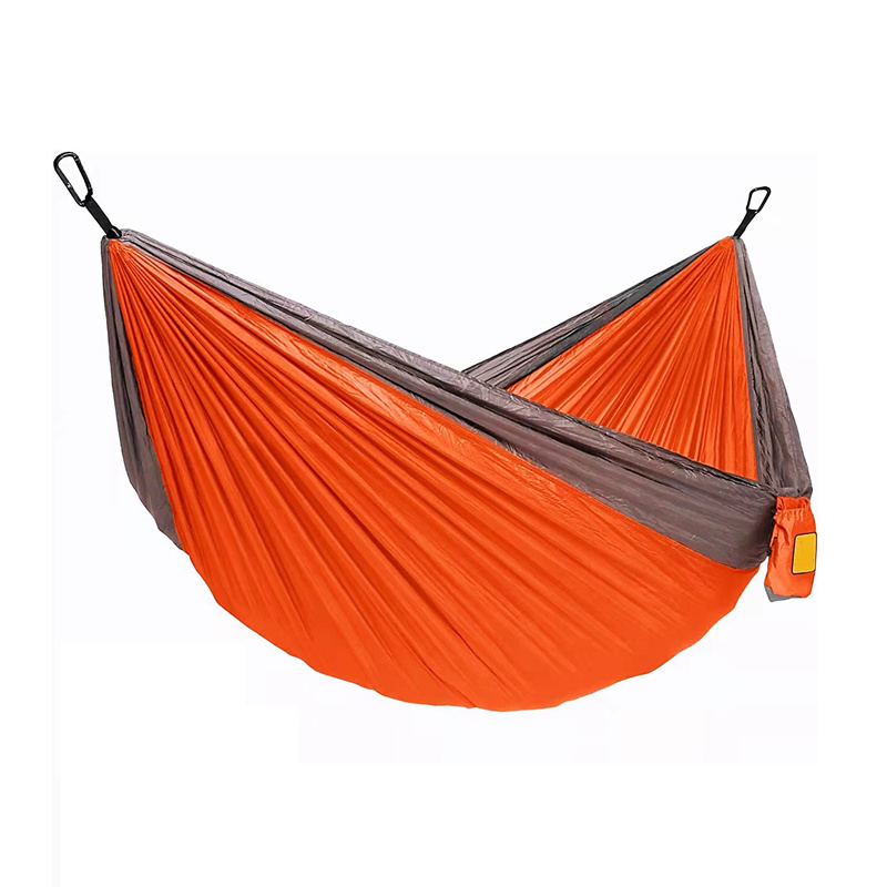 Wholesale custom logo nylon hammock bed outdoor tent camping portable double hammock