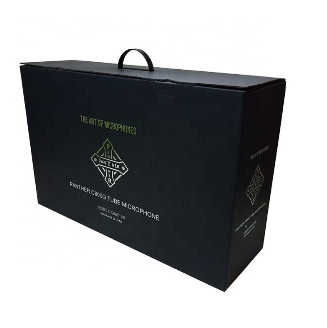 Black shipping boxes custom logo gold foil blanket gift packaging cardboard boxes recycled blanket box packaging