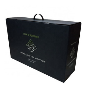 Black shipping boxes custom logo gold foil blanket gift packaging cardboard boxes recycled blanket box packaging