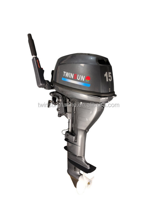 twinsun 15HP outboard motor 4 stroke length shaft outboard engine outboards  15HP boat motor  boat engine yamahas yacht engine