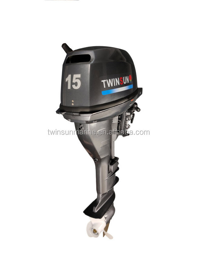 twinsun 15HP outboard motor 4 stroke length shaft outboard engine outboards  15HP boat motor  boat engine yamahas yacht engine