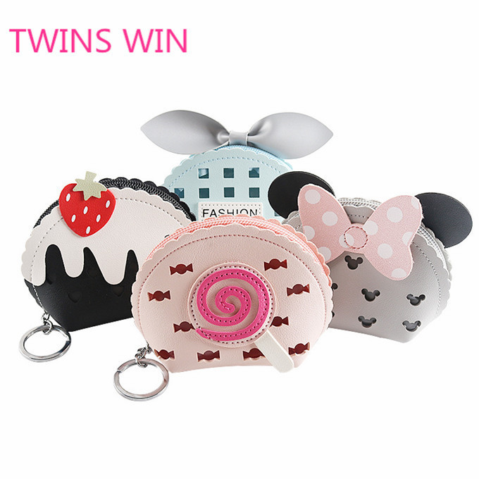 Fashion Wholesale Promotion Birthday Gift personalized cute cartoon rabbit shaped mini zipper leather coin purse 840