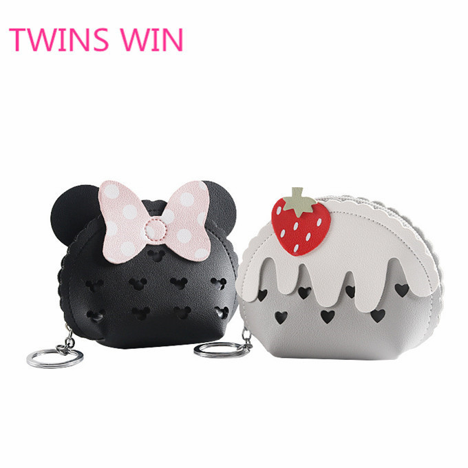 Fashion Wholesale Promotion Birthday Gift personalized cute cartoon rabbit shaped mini zipper leather coin purse 840