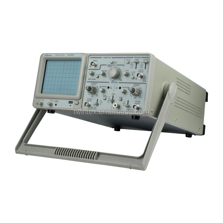 Twintex TOS-2020CH Laboratory Dual Channel CRO Analog Oscilloscope 20MHz for Students