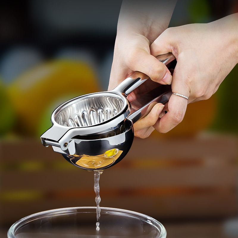 Custom kitchen gadgets fruit tools manual hand press orange citrus juicer extractor squeezer stainless steel lemon squeezer