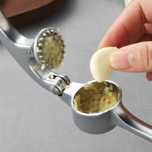 Popular Garlic Press Stainless Steel Rocker Rocking Garlic Press Crusher Mincer Chopper Silicone Garlic Peeler