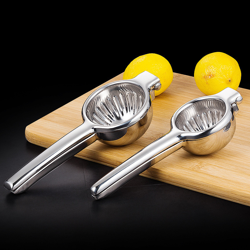 Custom kitchen gadgets fruit tools manual hand press orange citrus juicer extractor squeezer stainless steel lemon squeezer