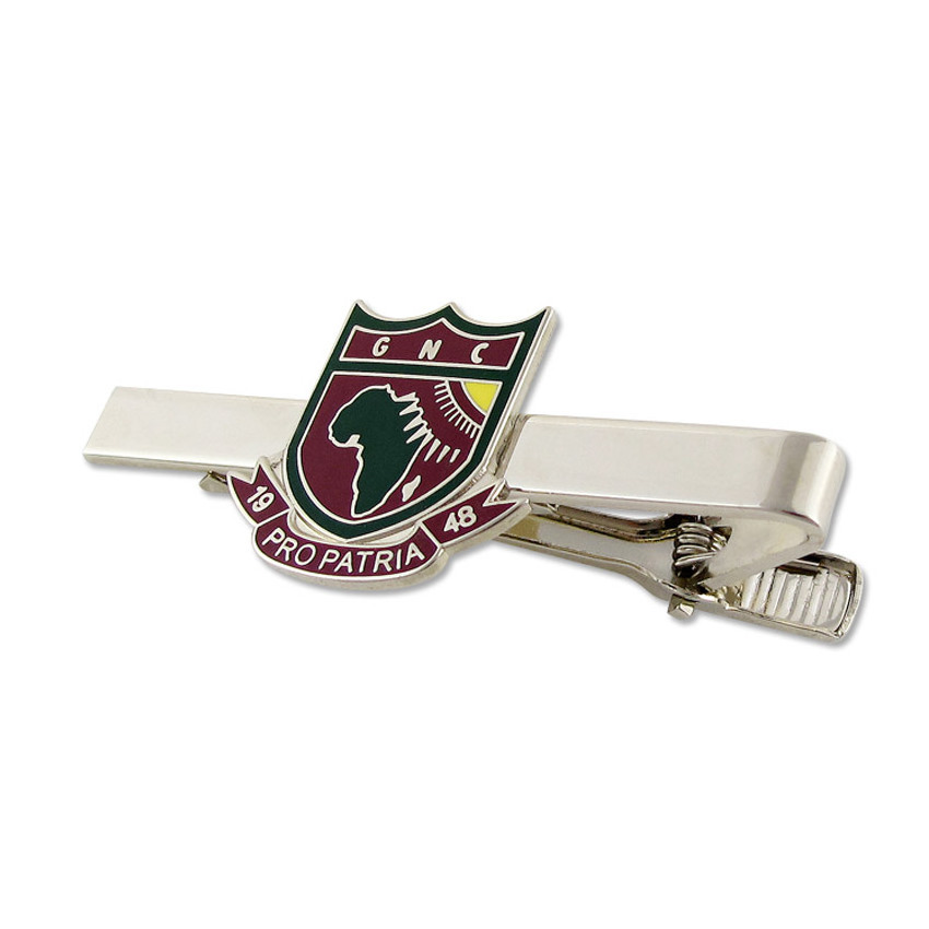 bespoke custom logo engraved soft enamel men cuff links & tie clips