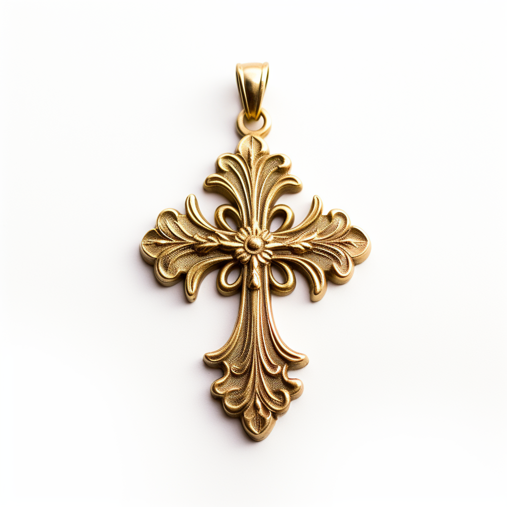 Gold nickel quality christian jewelry virgin mary necklace cross pendant