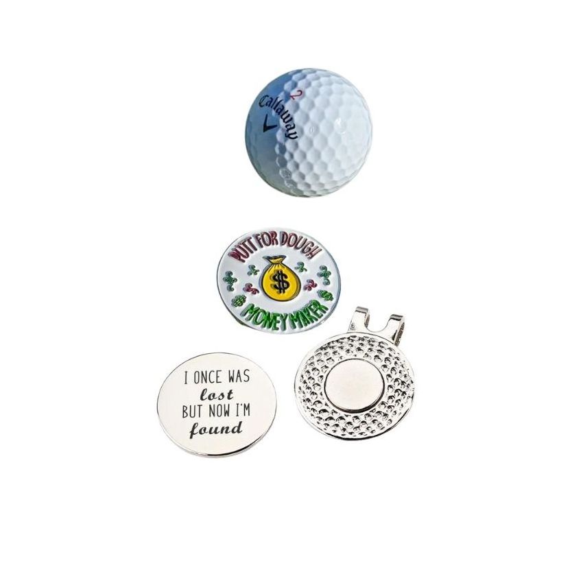 Wholesale personalized metal ball marker poker chip and hat clip