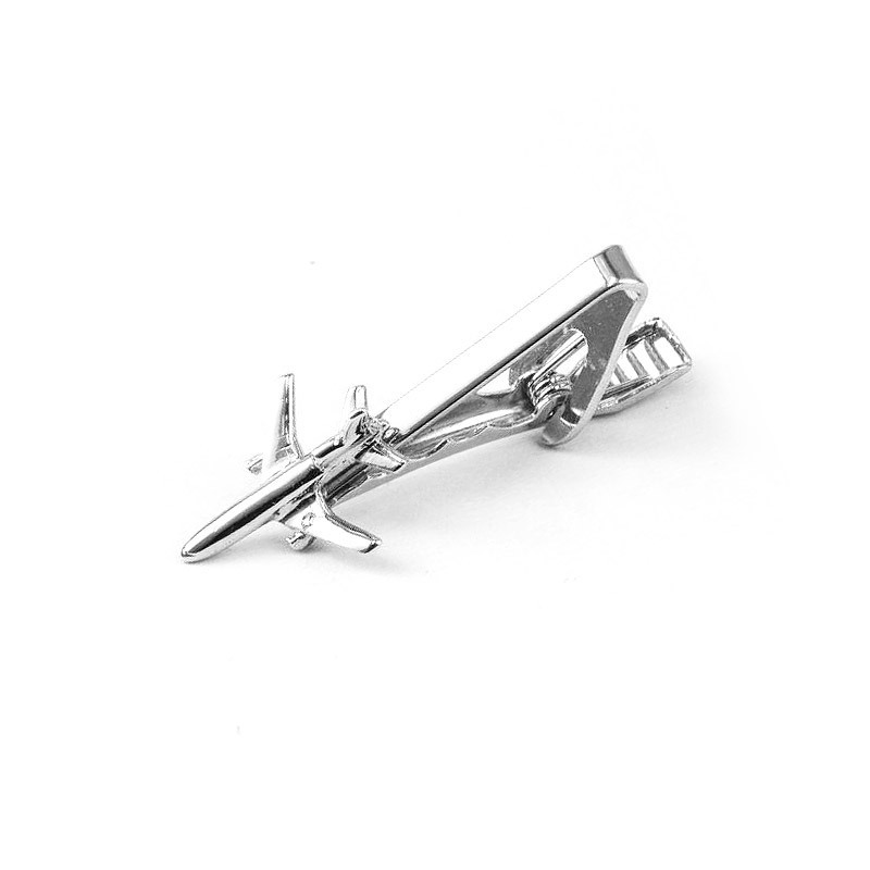 bulk tie clip airplane custom sterling silver tie bar