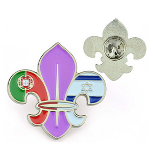 scout custom metal Promotional hard enamel lapel pin manufacturer