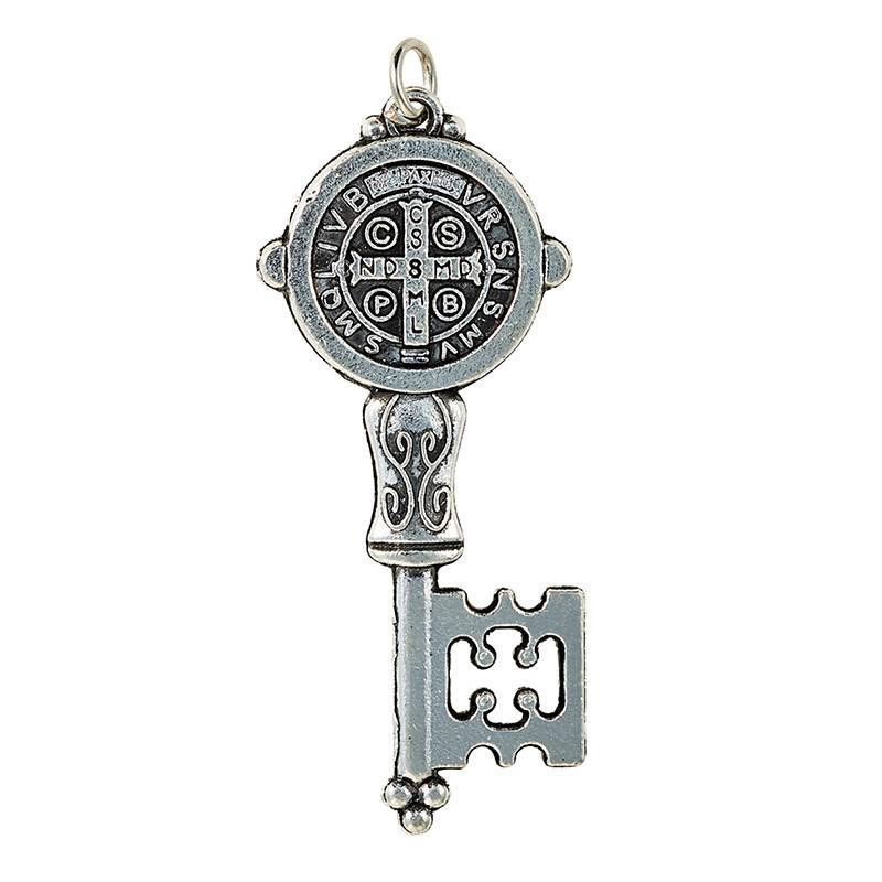 Catholic Religious souvenir gifts logo metal custom design medal keys