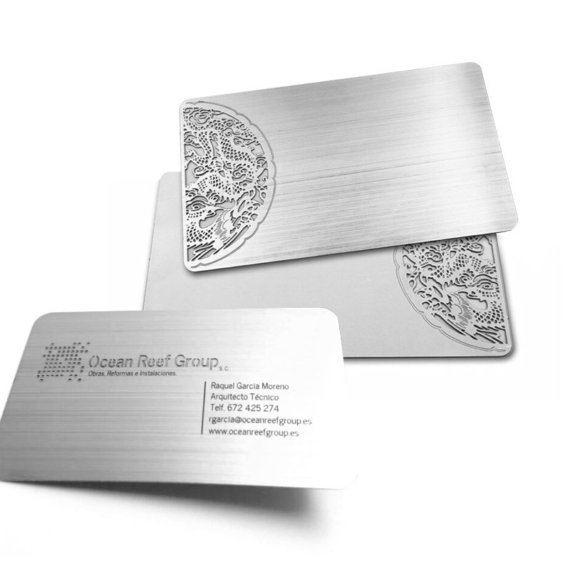 blank nameplate metal plate business credit card