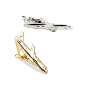 bulk tie clip airplane custom sterling silver tie bar