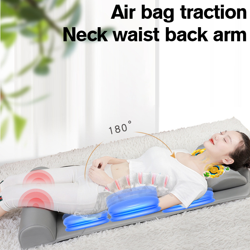 Portable Massage Stretching Airbag Mattress Vibrating Shiatsu Neck Massage Pillow electric massage bed