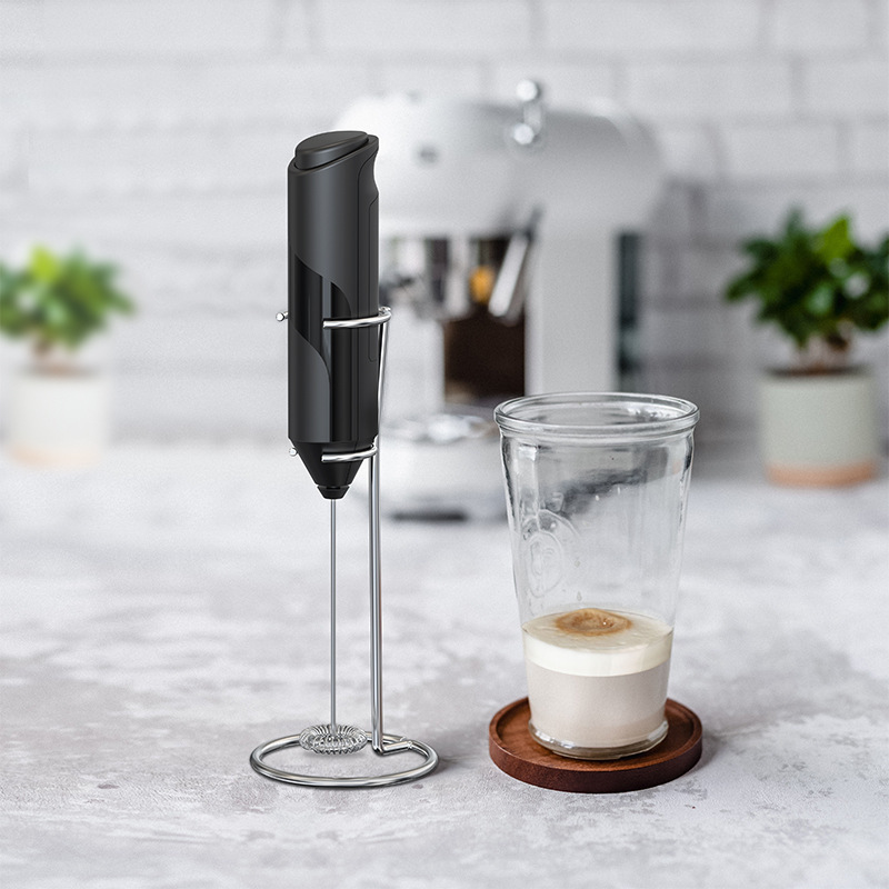 Handheld Battery Operated 304 Stainless Steel With Whisk   Coffee Foam Maker Milk Frother