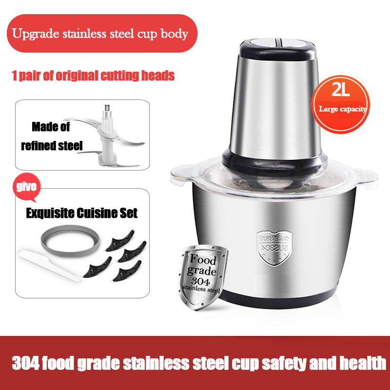 Electric Stainless Steel Pounding Machine Food Processor Chopper Meat Grinder