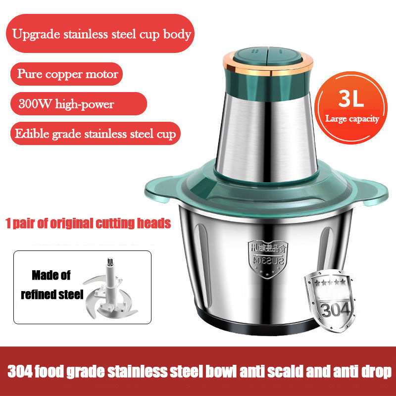 Electric Stainless Steel Pounding Machine Food Processor Chopper Meat Grinder