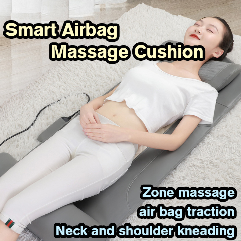 Portable Massage Stretching Airbag Mattress Vibrating Shiatsu Neck Massage Pillow electric massage bed