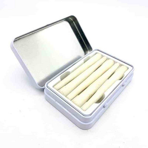 Cigarette metal tin box 120*58*15mm child resistant tin packaging with press button lock for 5 pack of 1.0g 0.75g rolls