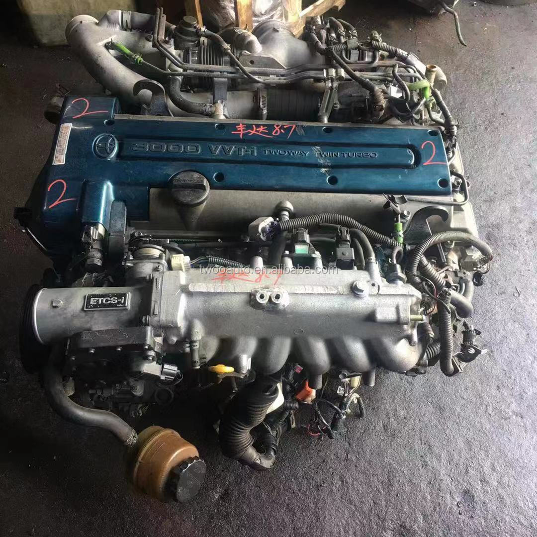 JDM Supra 2JZ GTE Twin Turbo Engine with 5 and 6 Transmission Speeds  V160 V161