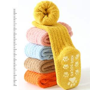 Cozy Baby Toddlers crew Non Slip Grips Socks winter warm Newborn Infant Boys Girls Kids fleece Anti skid fuzzy Socks