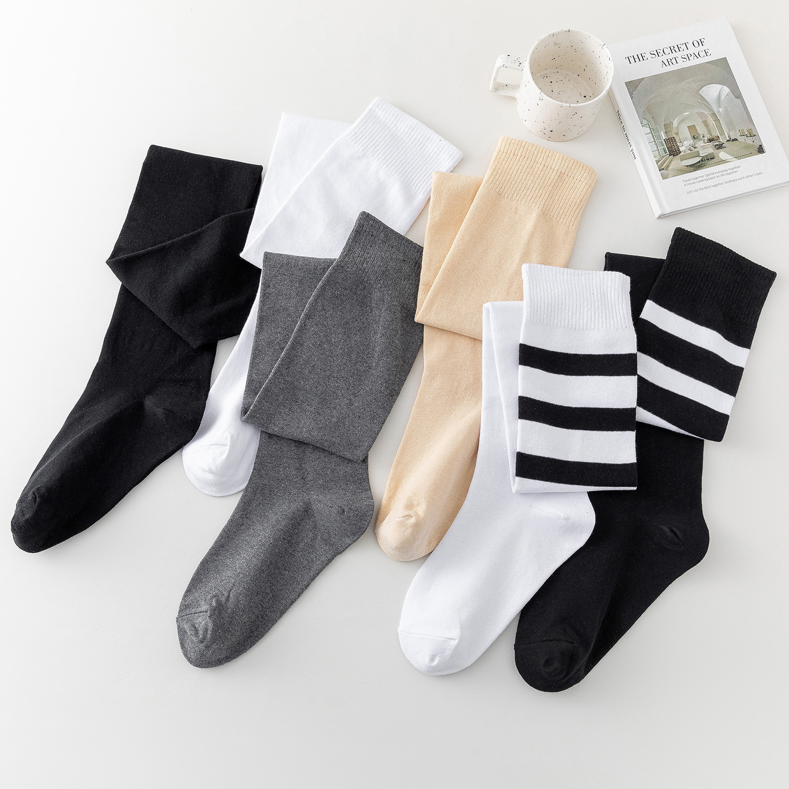 Student Girl's Socks Loose Stockings Super Long Slouch Socks Trendy Japanese Stockings For Women