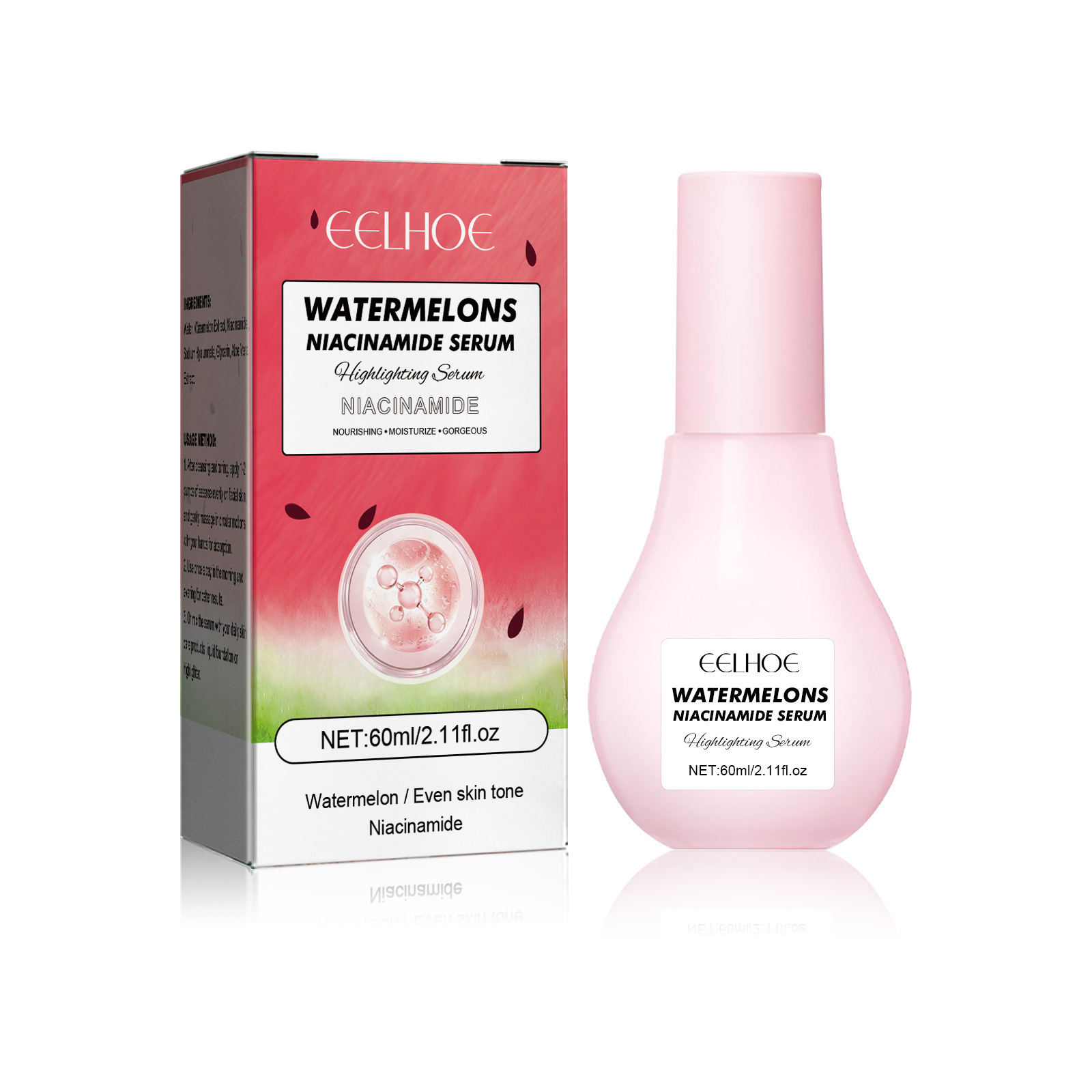 EELHOE nicotinamide moisturizing brightening essence hydrating moisturizing fading spots firming and whitening skin essence