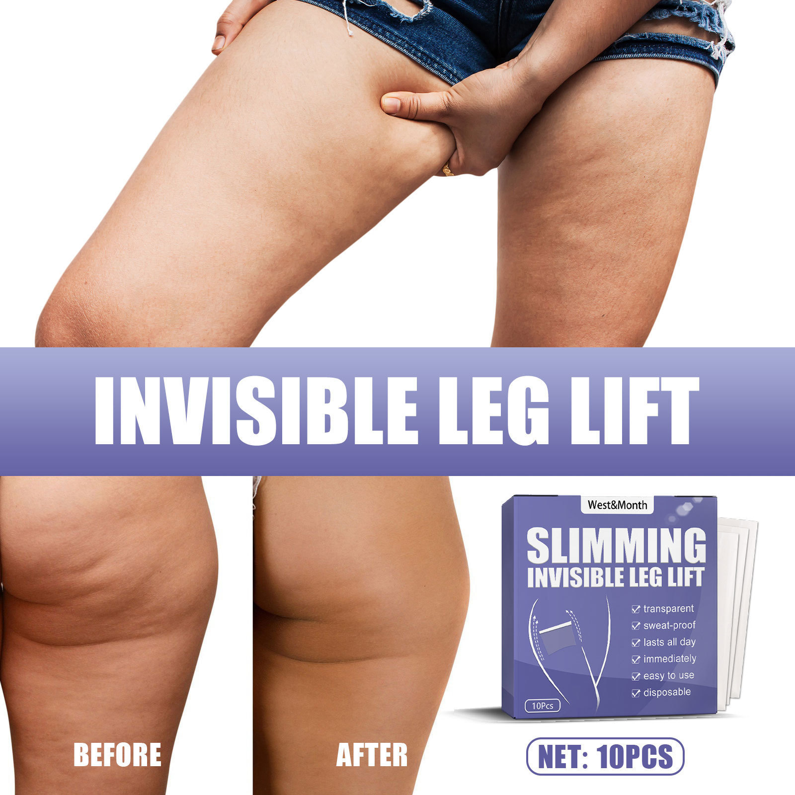 Leg lift stick lazy thigh shape shape beautiful leg paste thin body  Lift and tighten thigh muscle slimming tape