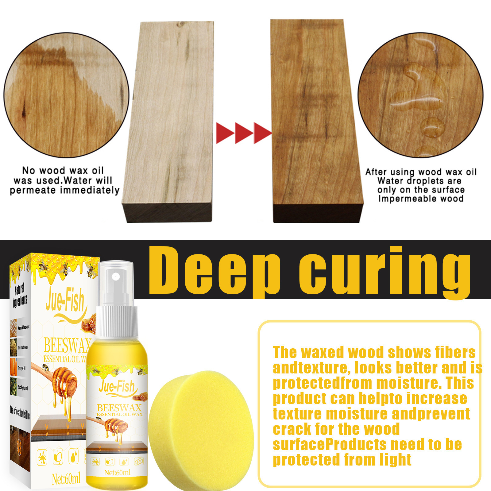 wood floor wax cleaning spray compound floor essential oil maintenance furniture environmental protection