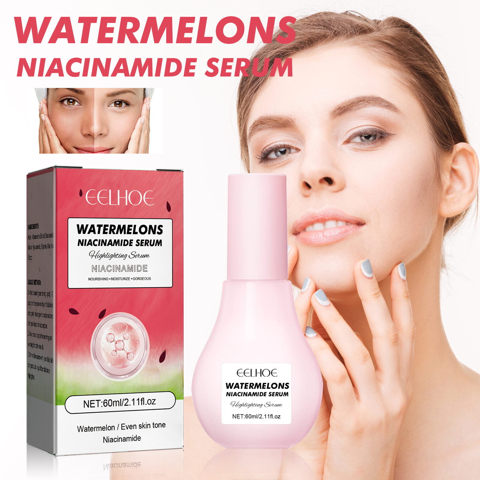 EELHOE 15 days facial whitening and brightening nicotinamide essence moisturizing anti-wrinkle Anti-Aging Essence