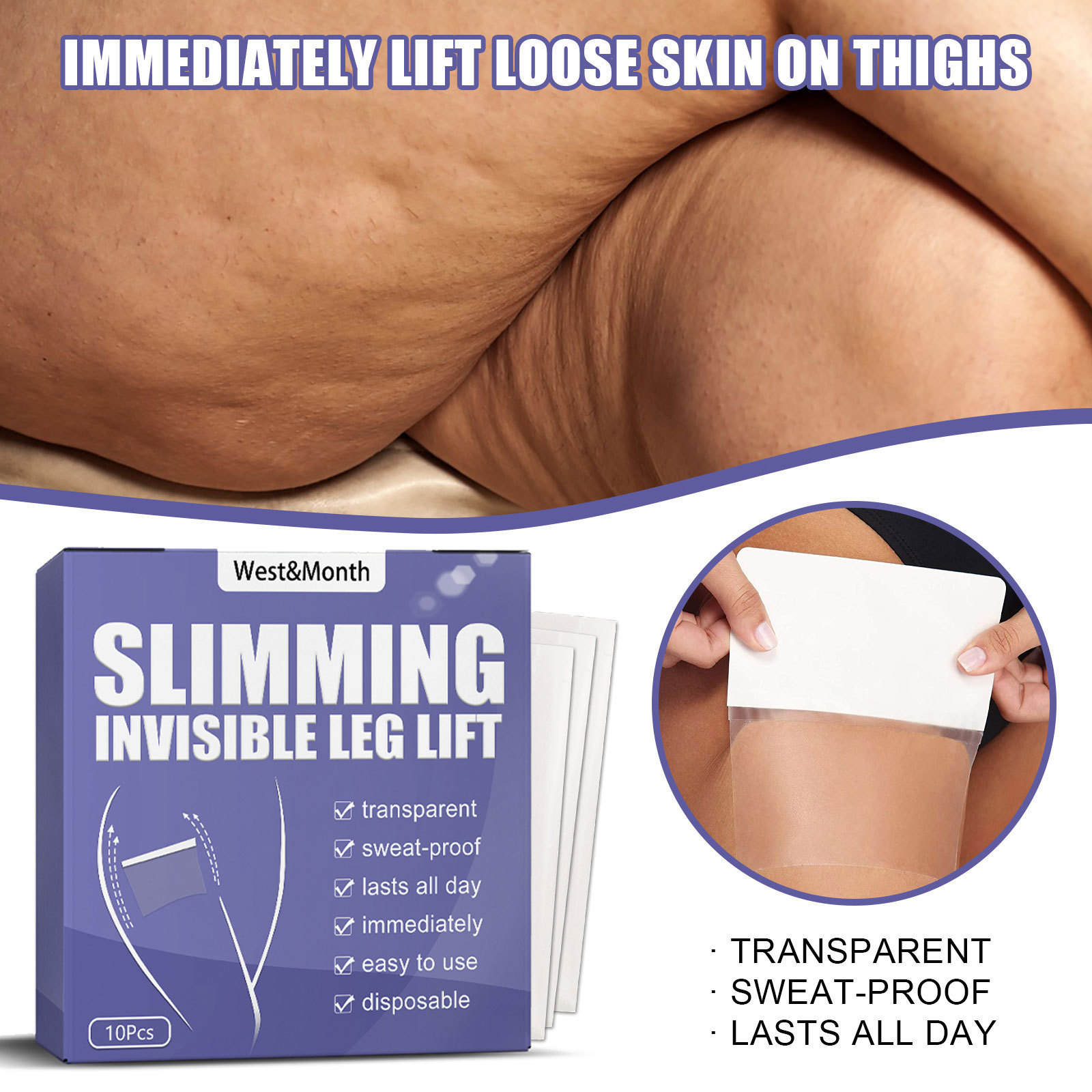 Leg lift stick lazy thigh shape shape beautiful leg paste thin body  Lift and tighten thigh muscle slimming tape