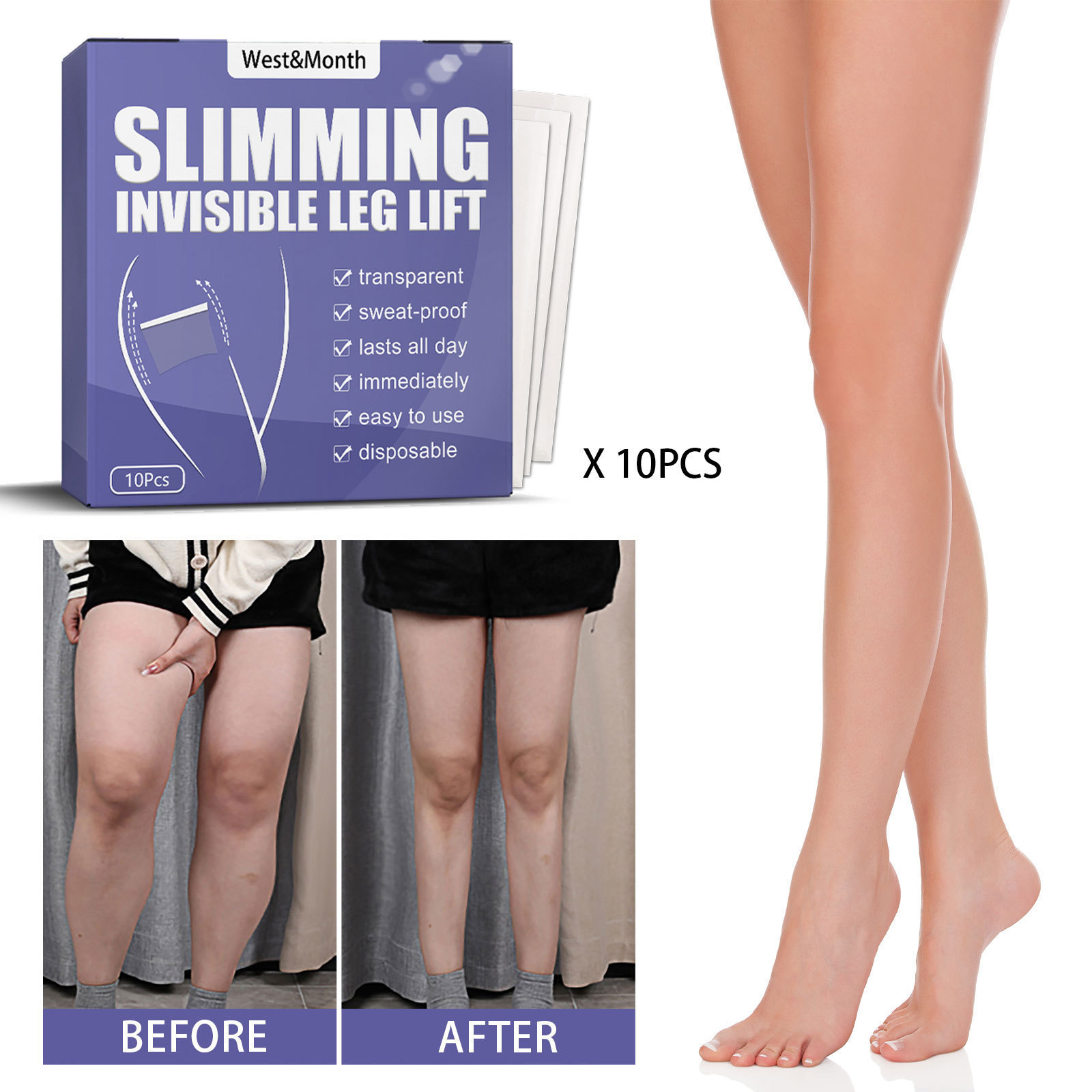 Leg lift stick lazy thigh shape shape beautiful leg paste thin body  Lift and tighten thigh muscle slimming tape