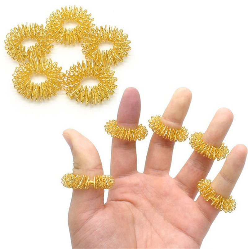 Blood Improving Circulation Fingers Acupressure Massage Rings Finger Massage Ring