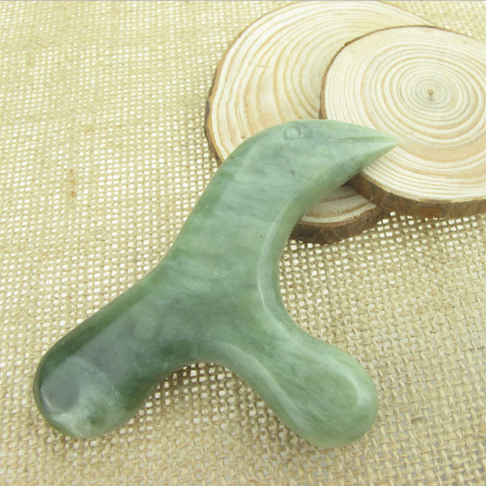 Wholesale Triangle Acupuncture Point Gua Sha Neck Foot Jade Massage Tool Body Massager Too