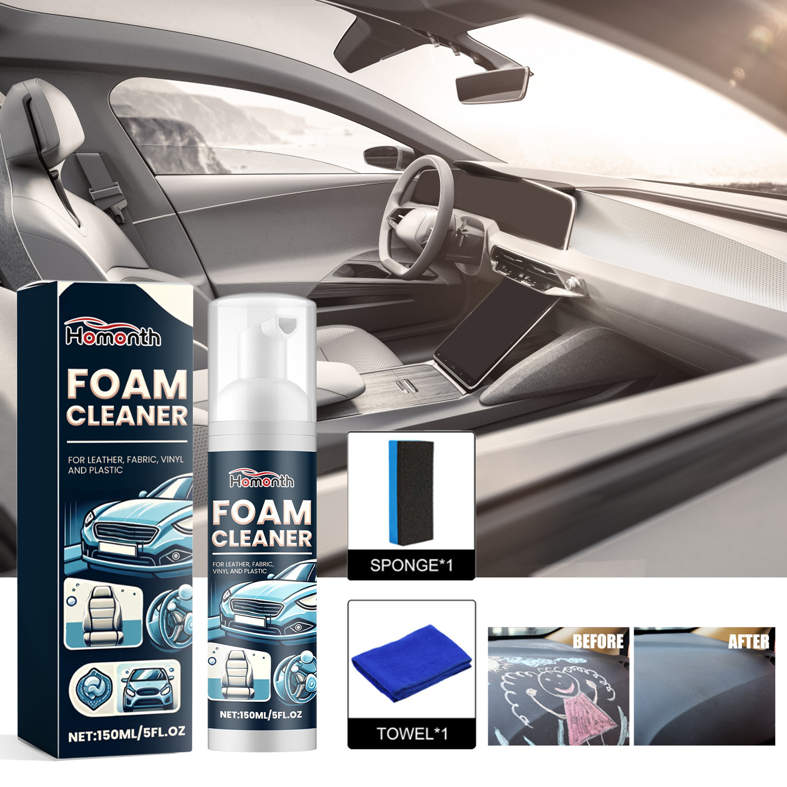 Hot Selling Car Care Detailing Cleaner & Wash Foam Touchless Shampoo Snow Foam Car Wash Liquid Shampoo