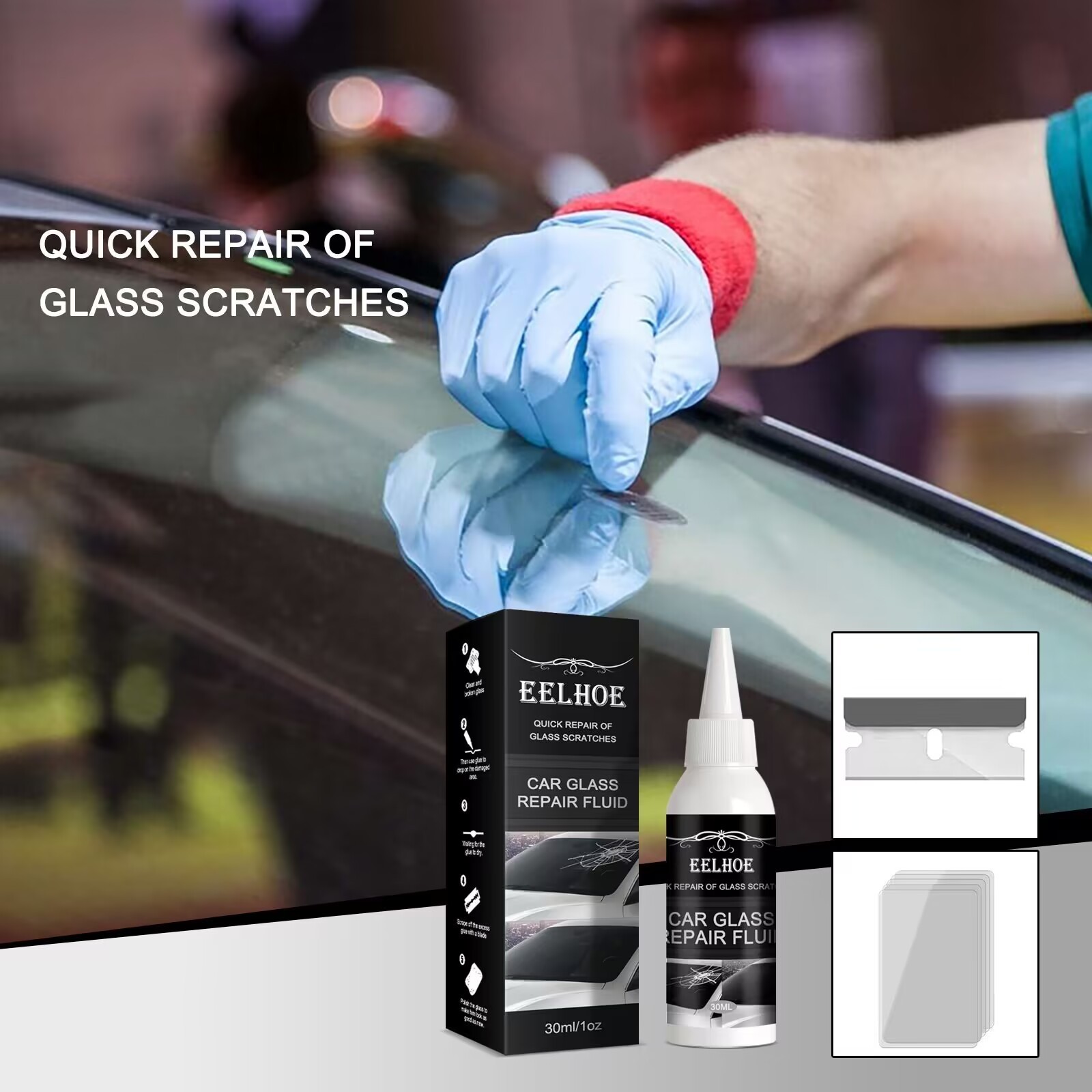 Auto Glass Nano Repair Fluid Car Broken windscreen Glass Repair Windshield crack repair kit