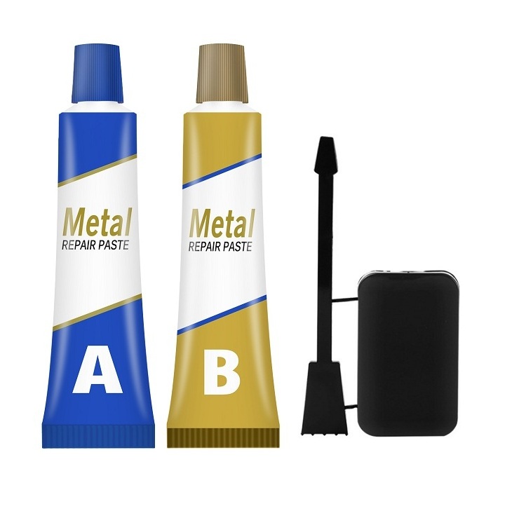 100g Metal Repair Adhesive Welding Glue 2 Bottles Industrial Heat Resistance Cold Weld AB Glue weld Metal Repair Paste