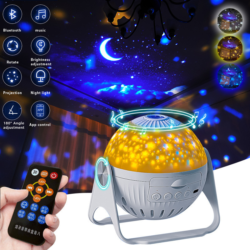 Hot sale USB sky projector lamp 3D colorful led music available galaxy projector star ceiling projector night light for kid room